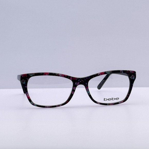 bebe Accessories - Bebe Eyeglasses Eye Glasses Frames BB 5118SC 001 Jet Floral 55-17-140